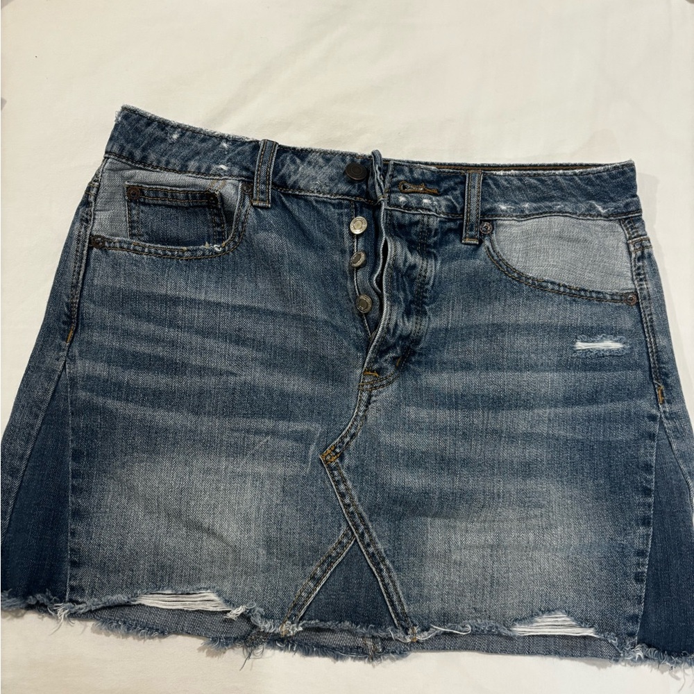American eagle jean skirt